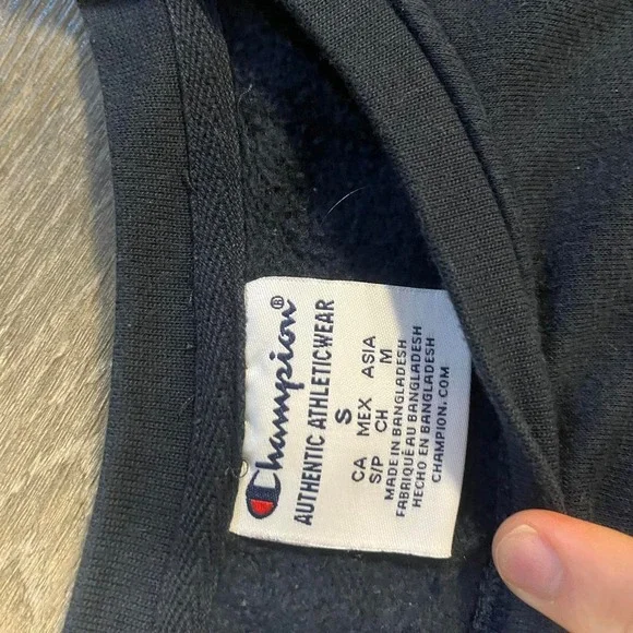 College graphic sweater blue men S - Picture 3 of 3